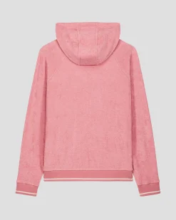 Veste zippée à capuche Pink antique Tellin