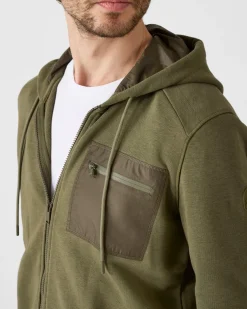 Veste zippée en coton Army Hector