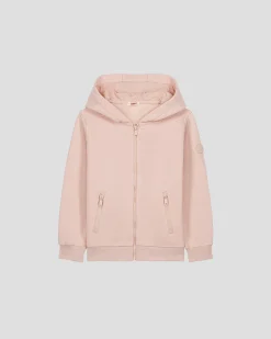 Veste zippée enfant en coton Pêche clair Tango