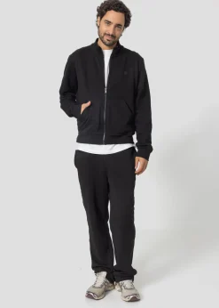 Veste zippée en molleton gratté Noir Jude