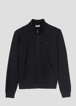 Veste zippée en molleton gratté Noir Jude