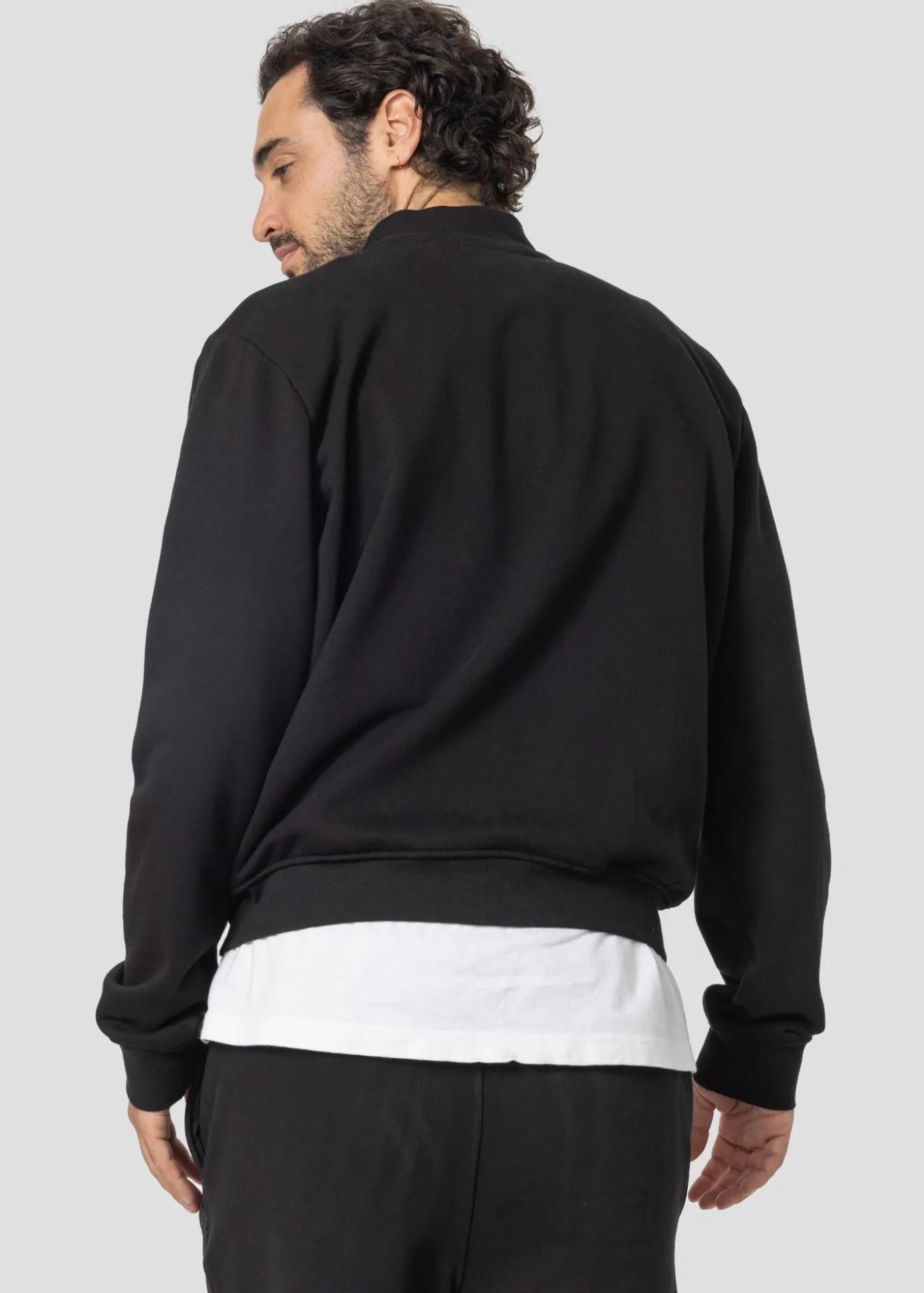 Veste zippée en molleton gratté Noir Jude
