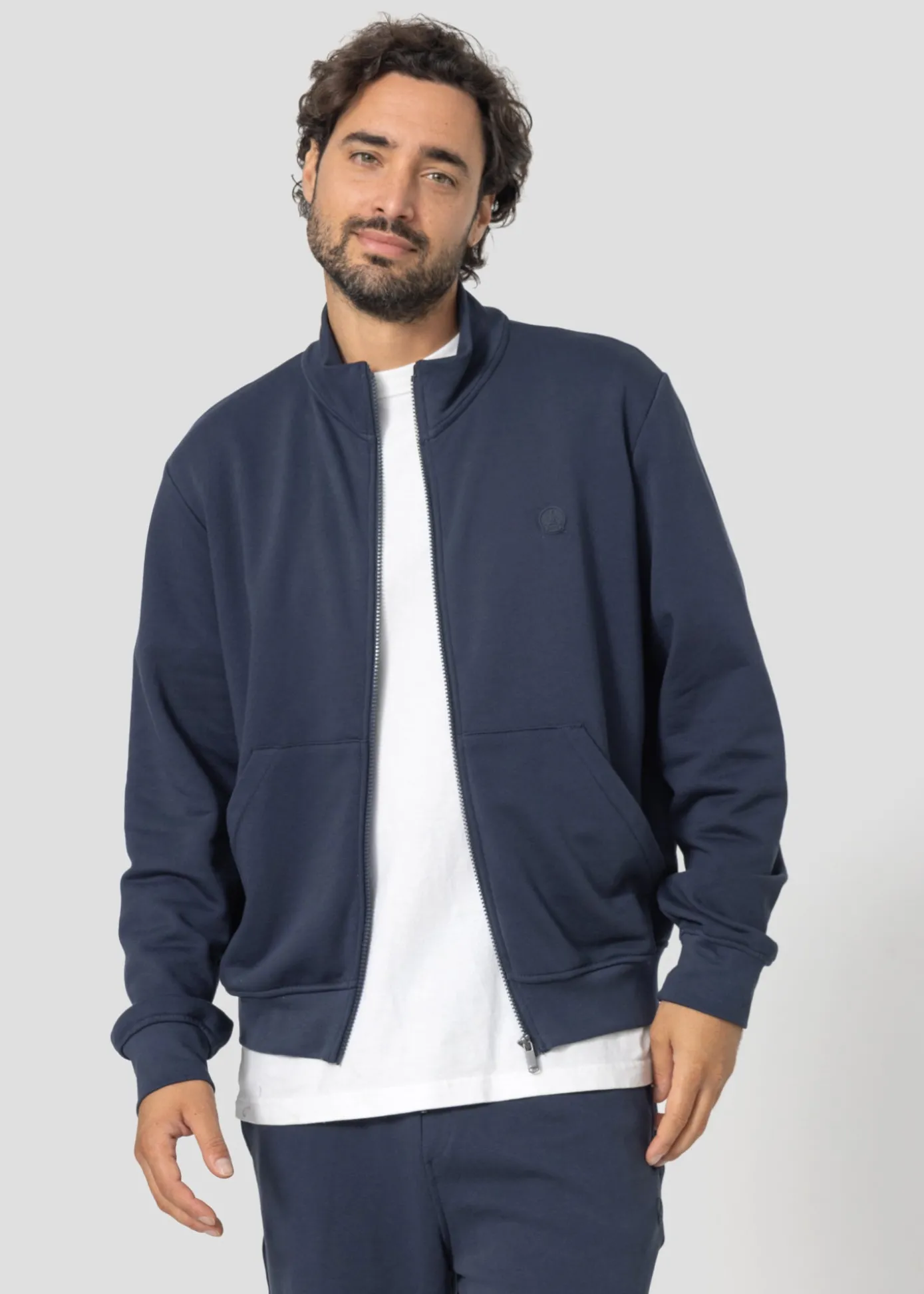 Veste zippée en molleton gratté Marine Jude