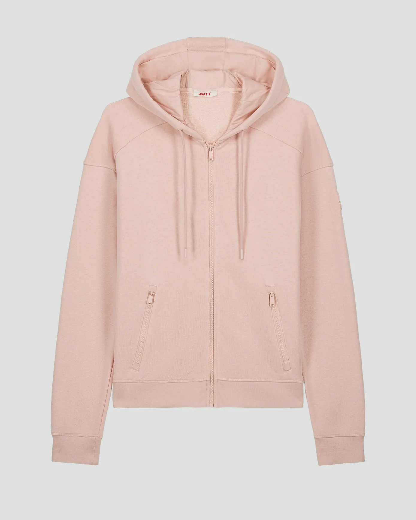 Veste zippée en molleton Pêche clair Leda