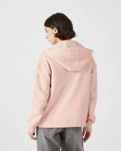 Veste zippée en molleton Pêche clair Leda