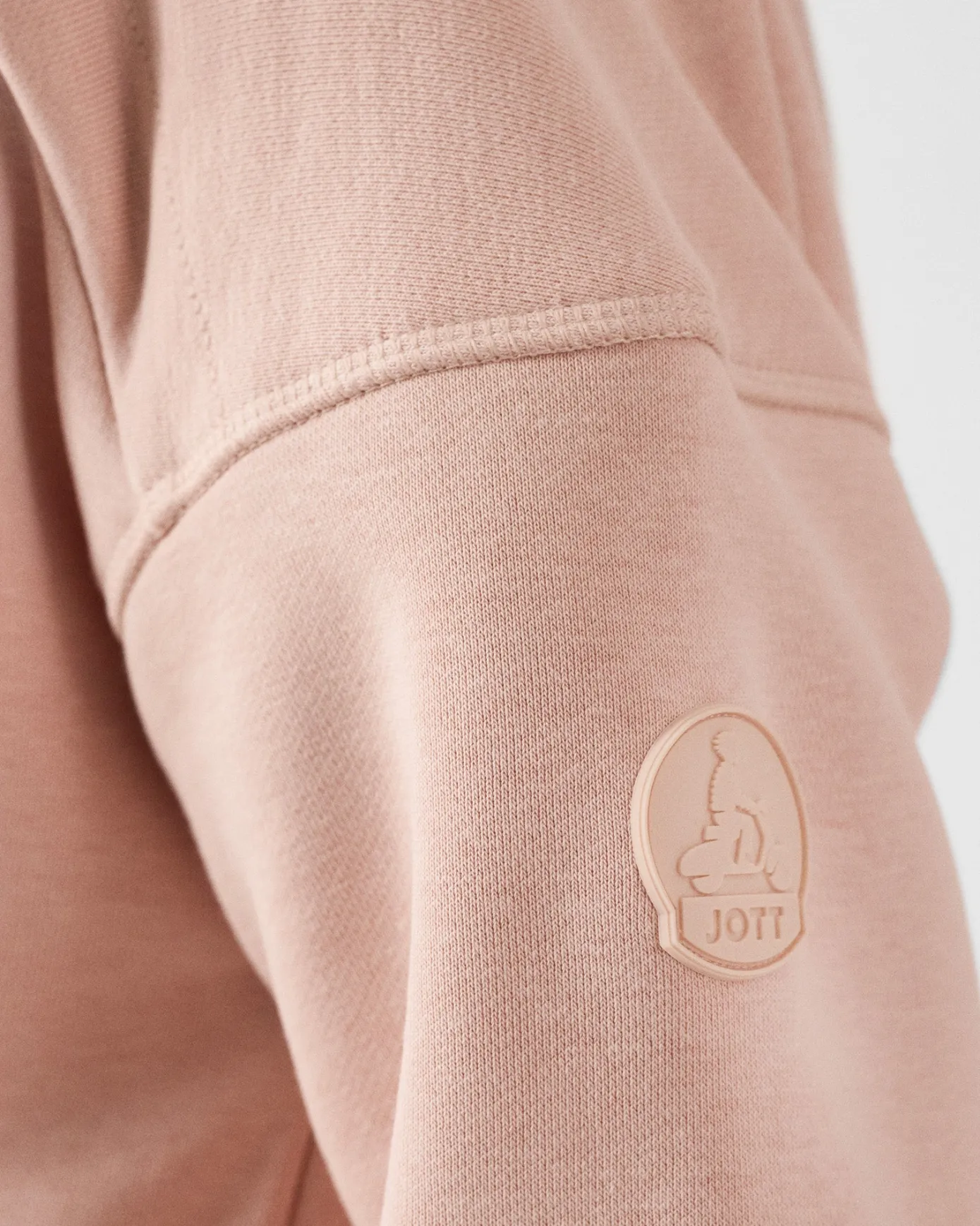 Veste zippée en molleton Pêche clair Leda