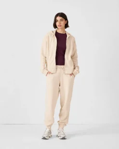 Veste zippée en molleton Sable Leda