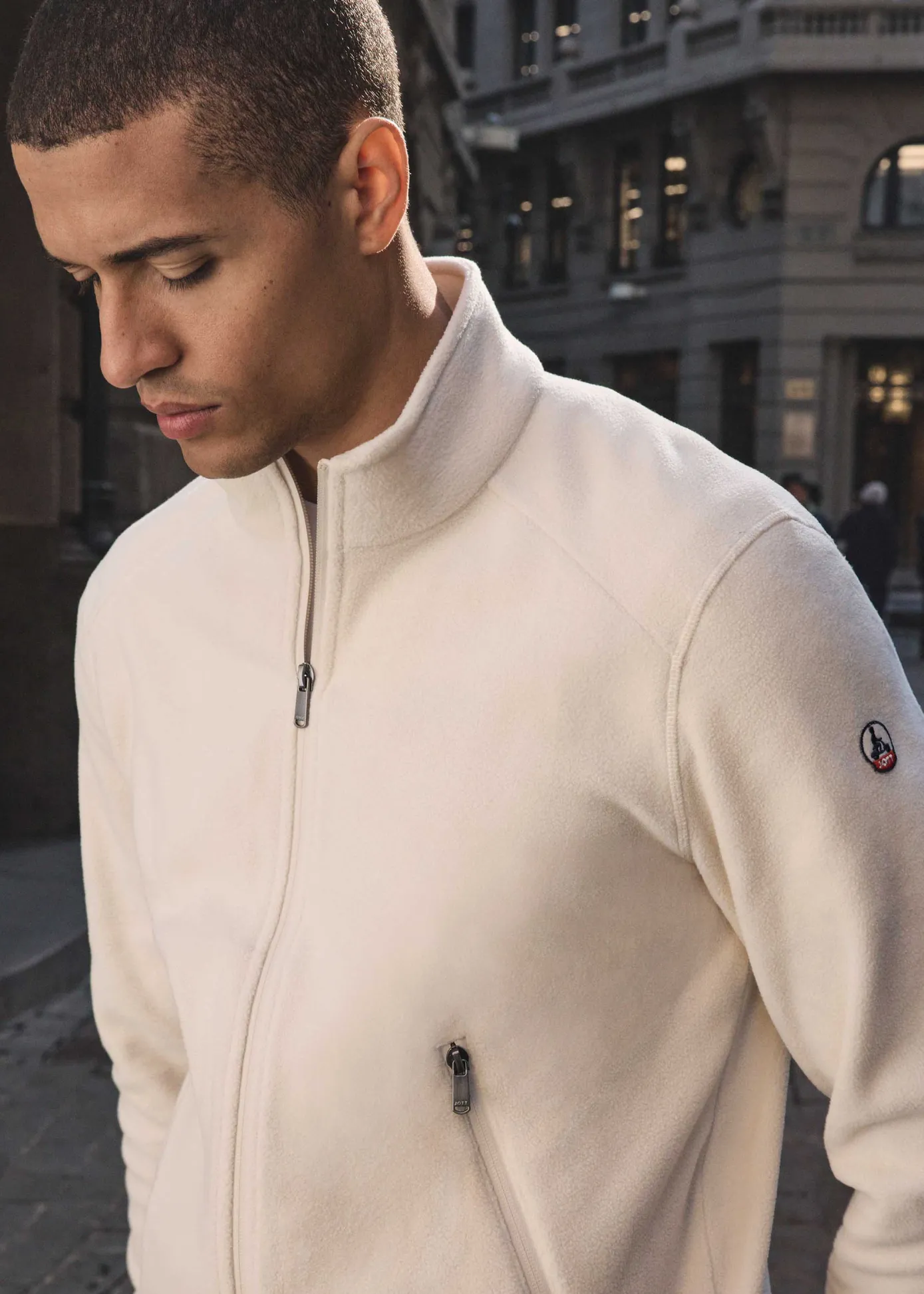 Veste zippée en polaire Naturel Loid