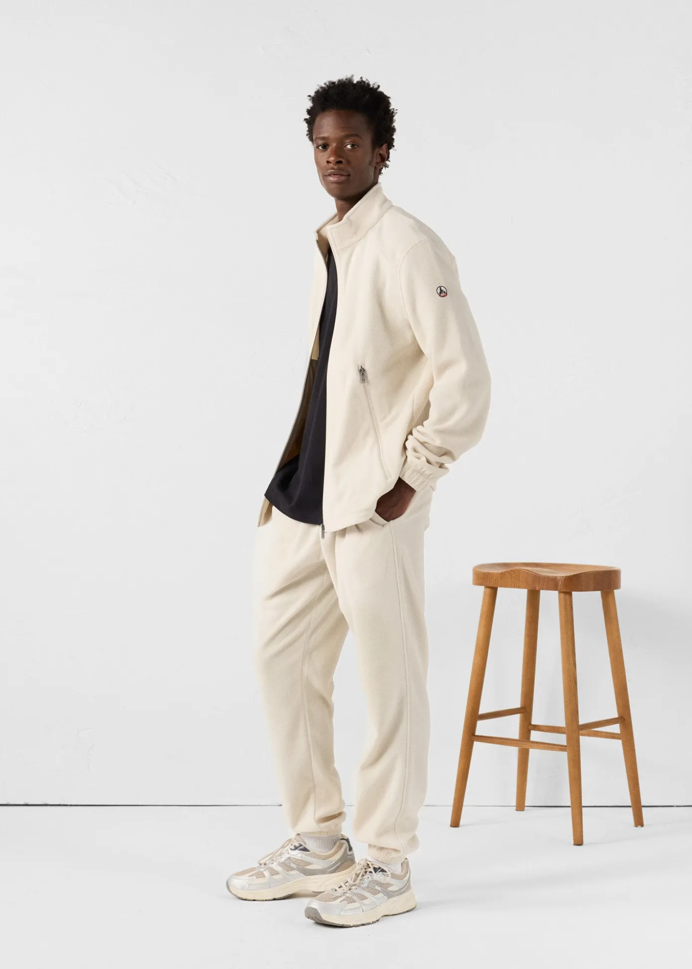 Veste zippée en polaire Naturel Loid