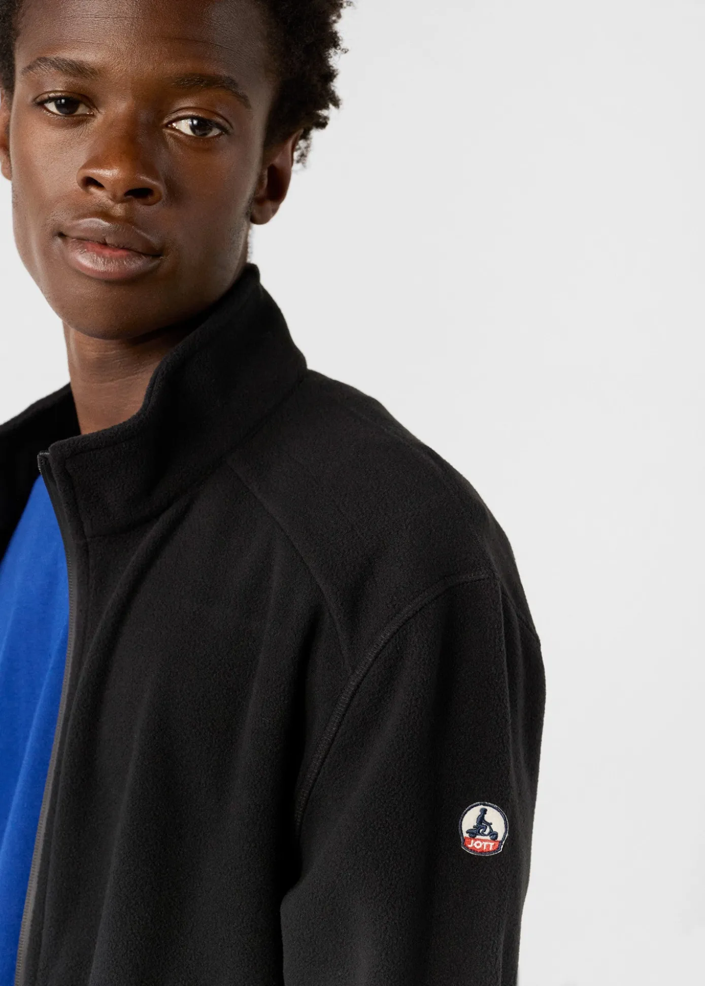 Veste zippée en polaire Noir Loid