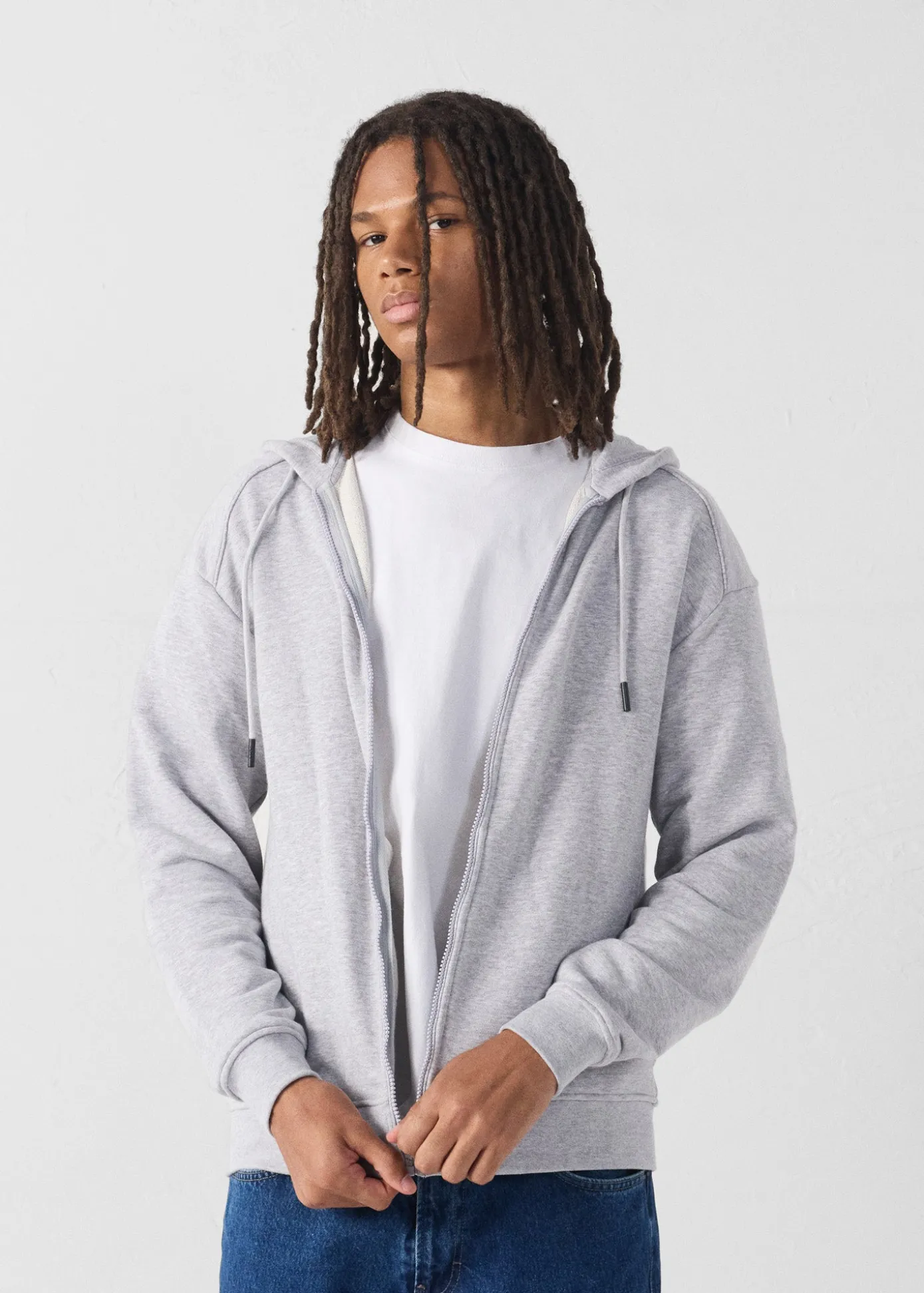 Veste zippée Gris chine Roy