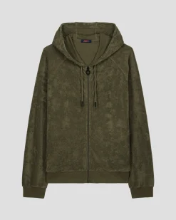 Veste zippée éponge à capuche Army Mojave