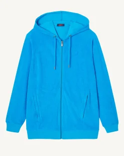 Veste zippée éponge à capuche Azur Nazare